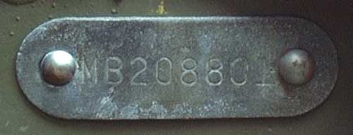 willys jeep serial number location